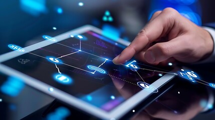 Digital Network Visualization on Tablet