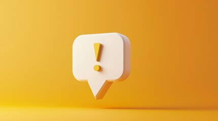 The 3D exclamation mark