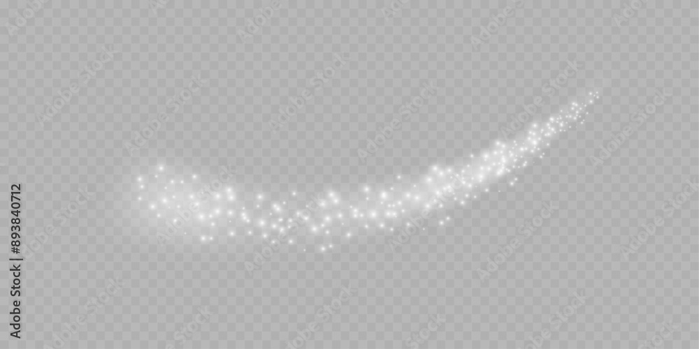 Wall mural sparkling swirl isolated on transparency grid. stock royalty free vector illustration
