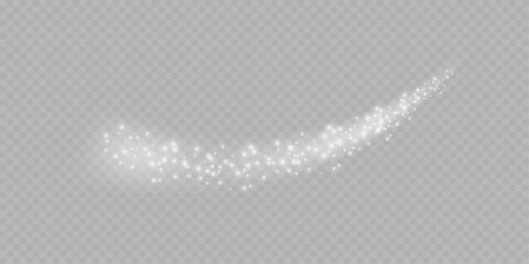 Sparkling swirl isolated on transparency grid. Stock royalty free vector illustration	