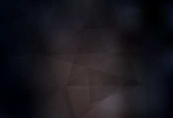 Obraz premium Dark Brown vector low poly background.