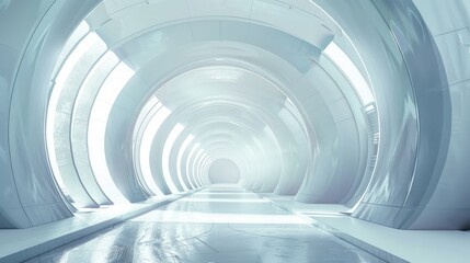 Obraz premium White futuristic background