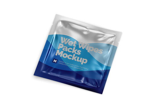 Wet Wipe Pack Mockup