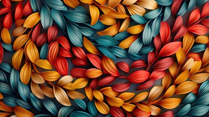 Swirling patterns of fall colors, creating a dynamic autumn abstract background