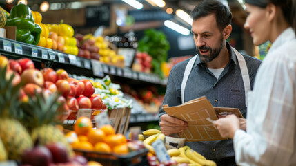 Supermarket Aisle Allure: Manager Trains on Visually Appealing Product Displays
