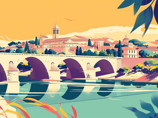 Risograph Colorful Riso Print Travel