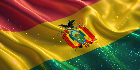 bolivian flag for national Day or Independence Day of bolivia