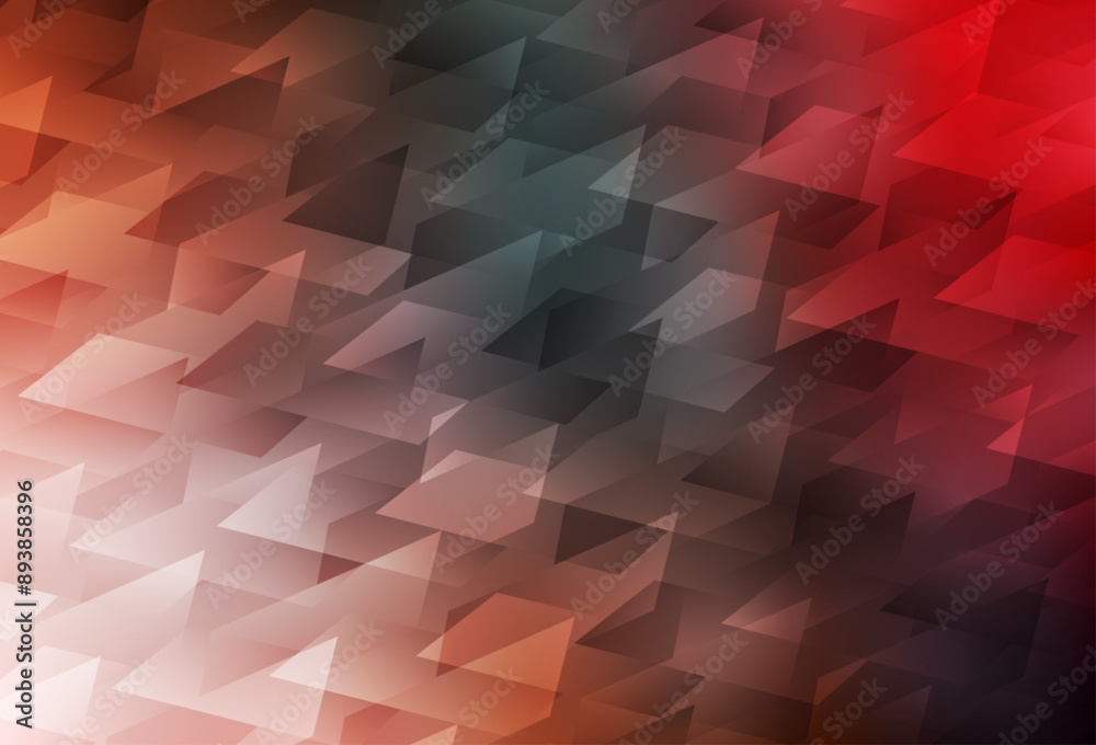 Canvas Prints light green, red vector template with rhombus.