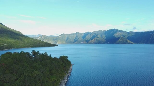 lake and mountains