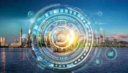 Fototapeta premium Maximizing efficiency through advanced AI integration strategies.