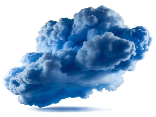 a cloud floating in the air on a white background