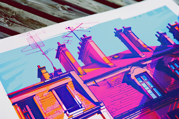 Risograph Artsy Riso Print Travel