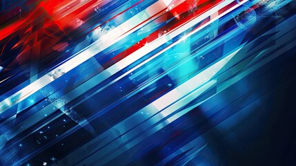 Background reflecting Norway's flag with rich blue white and red hues