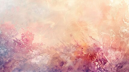 Soft background with watercolor hues delicate lace patterns and gentle light