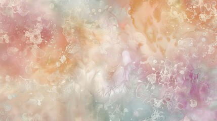 Fototapeta premium Whimsical wallpaper with watercolor textures jewel tones and lace motifs backdrop