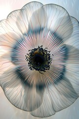 Obraz premium Delicate Details of a White Poppy Flower