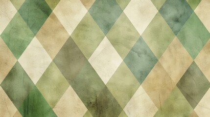 Fototapeta premium Abstract geometric retro background with diamond patterns and muted colors as wallpaper