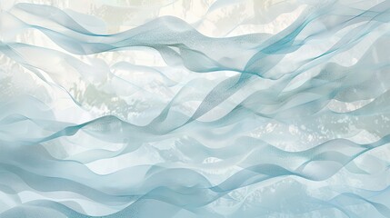 Obraz premium Soft light blue and white gradients with shimmering lines creating a tranquil wallpaper backdrop