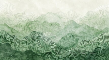 Green to forest green gradient background with hand-drawn garden path patterns