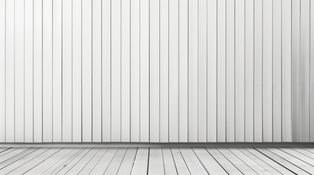 Striped white metal background for wall banner with ample free space