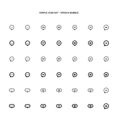 Speech bubble icon based on message status
