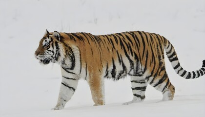 Obraz premium A Tiger isolated on a white background