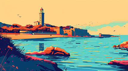 Risograph Artsy Riso Print Travel