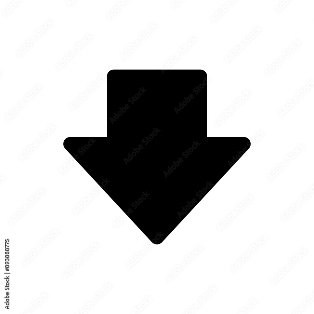 Aufkleber download icon button, arrow down icon symbol - save folder file icon, import file document or data storage icon button