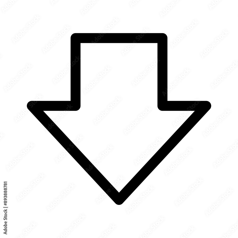 Aufkleber download icon button, arrow down icon symbol - save folder file icon, import file document or data storage icon button