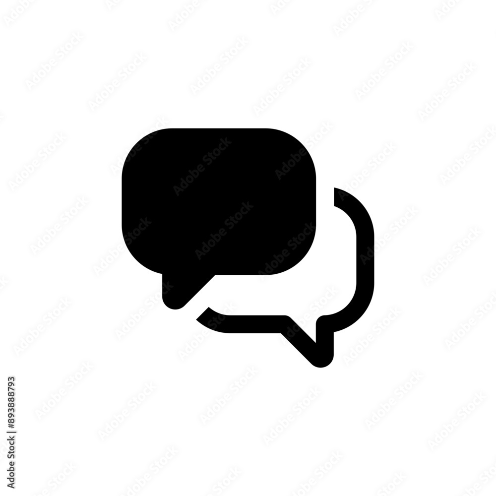 Aufkleber comment icon speech bubble symbol Chat message icons - talk message Bubble chat icon. web vector icon	