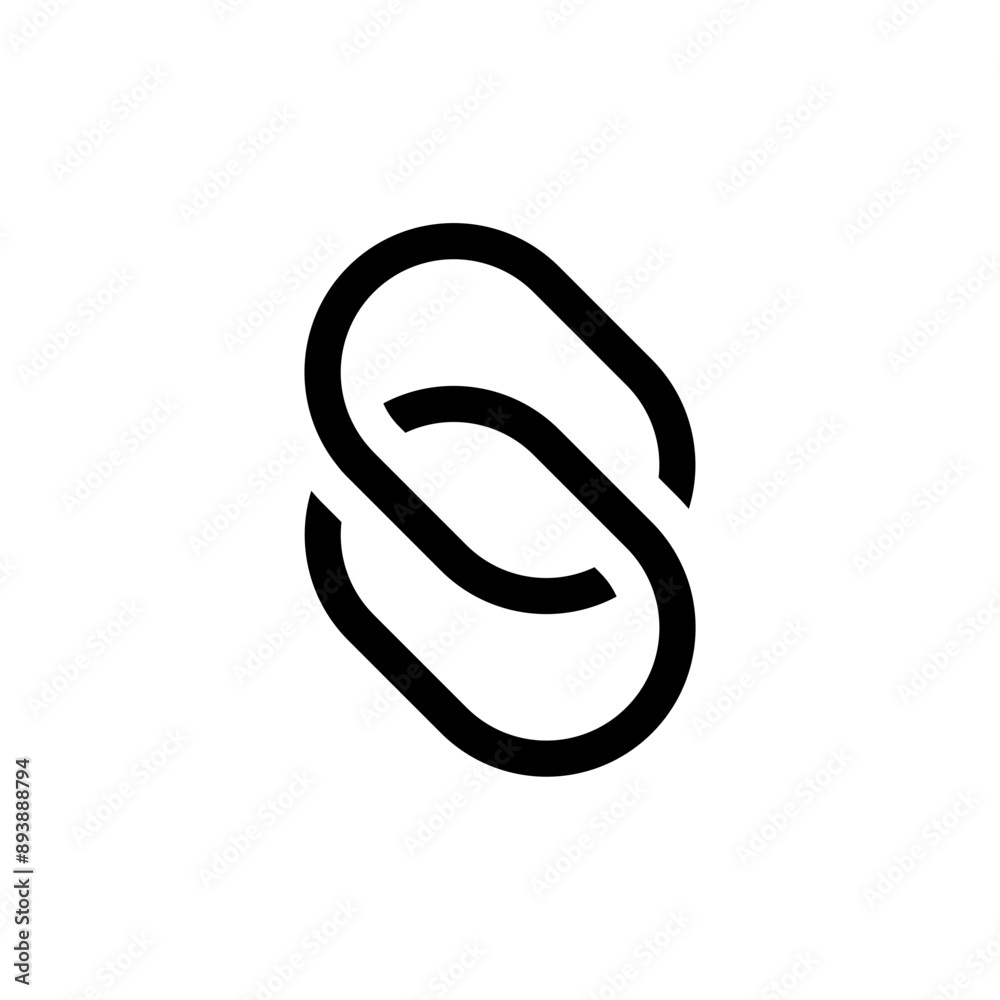 Leinwandbilder link icon, attach link chain icon . internet url icon symbol . connection, attachment, connect, hype