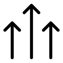 arrow speed icon. Sideways Arrow icon Striped direction sign, up arrows symbol. Data transfer technology concept. Vector element