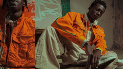 The New Frontier of Fashion: A Man's Portrait in High-Fashion Athleisure