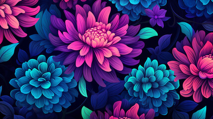 Captivating Seamless Pattern with Vibrant Colors