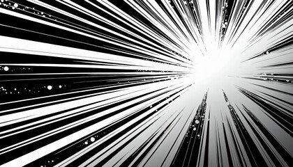 Comic Burst: Speed Lines and Heroic Action