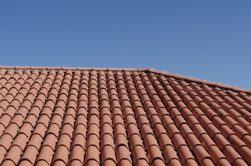 Tiles of a roof.