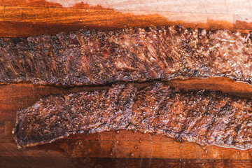 Skirt flank grilled with salt and Pepper 