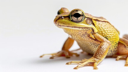 Fototapeta premium Gracixalus supercornutus frog on a white background