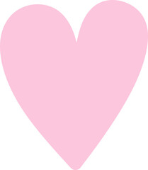 Heart Illustration - Pink Doodle
