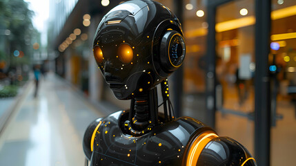 Fototapeta premium A research lab where scientists work towards creating Artificial General Intelligence (AGI)