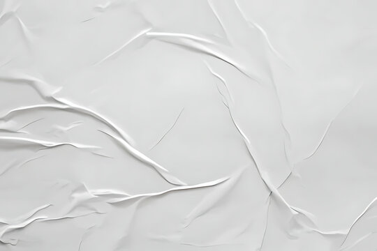 Papier froiss&eacute; Fond blanc textur&eacute; avec des plis, design minimaliste.