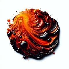 red and yellow splash