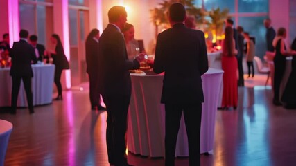 A party with business partners that creates an atmosphere of professionalism and friendship