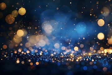 A mesmerizing abstract background filled with shimmering bokeh lights in vibrant colors, perfect for festive or celebratory themes.