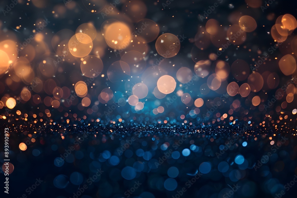 Wall mural a vibrant abstract background featuring a soft bokeh effect with warm and cool tones, perfect for fe