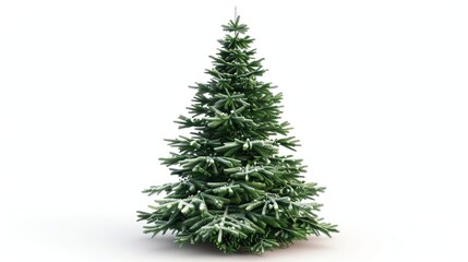 Fototapeta premium christmas tree isolated on white