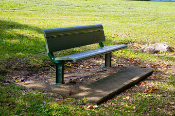 Banco de pra&ccedil;a ou jardim em Brisbane, Austr&aacute;lia