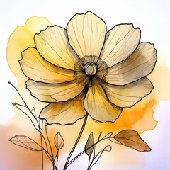 Fototapeta premium Illustration of Flower