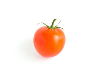 Red tomato isolated on white background