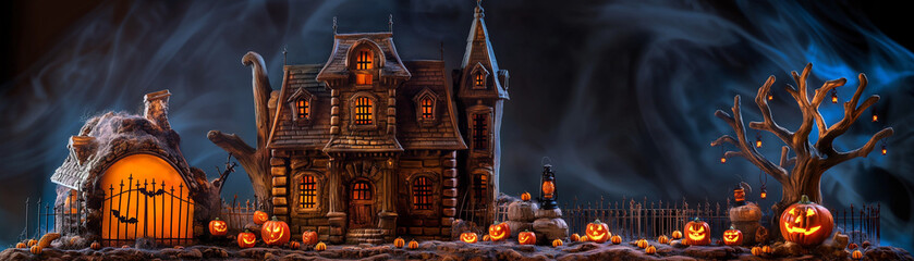 Halloween Haunted House Display
